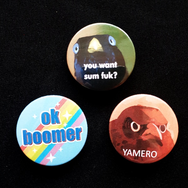 Funny buttons - Etsy Nederland