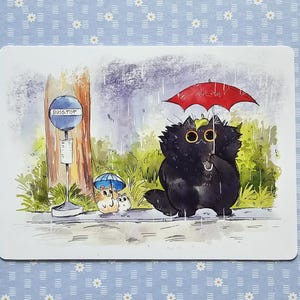 Cartão postal - Gatinho do ponto de ônibus