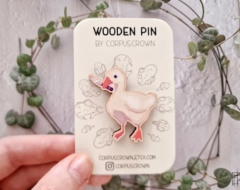 Mes Ganzenpin - houten pin