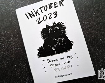 Inktober 2023 - a6 booklet