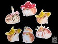 Frogs with Hats stickerset - matte or glitter stickers product logo