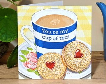 Anniversary card ⎮ You're My Cup Of Tea ⎮ card for him, for her, for wife, for boyfriend, for girlfriend, for partner ⎮ Just because