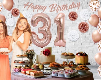 40inch Rose Gold Foil 37 Helium Jumbo Digital Number Balloons, 37th