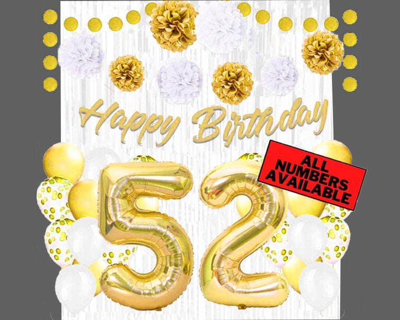 Striscione Personalizzato Per Compleanno Con Foto, Nome Ed Età – Sfondo Oro Rosa Con Palloncini, Per Interni/esterni, Per 16°, 18°, 30°, 40°, 50°, 60°, 70° Anni