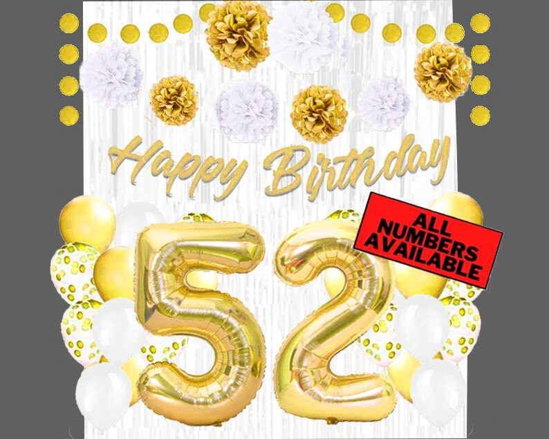 Striscione Personalizzato Per Compleanno Con Foto, Nome Ed Età – Sfondo Oro Rosa Con Palloncini, Per Interni/esterni, Per 16°, 18°, 30°, 40°, 50°, 60°, 70° Anni