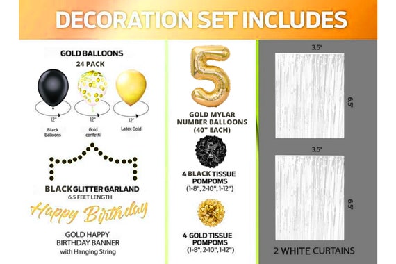 Palloncini Compleanno 5 Anni | Set 7 Pezzi In Foil Con Numero 5, Zampe Cane E Stelle | Per Festa Ragazze E Ragazzi - 2
