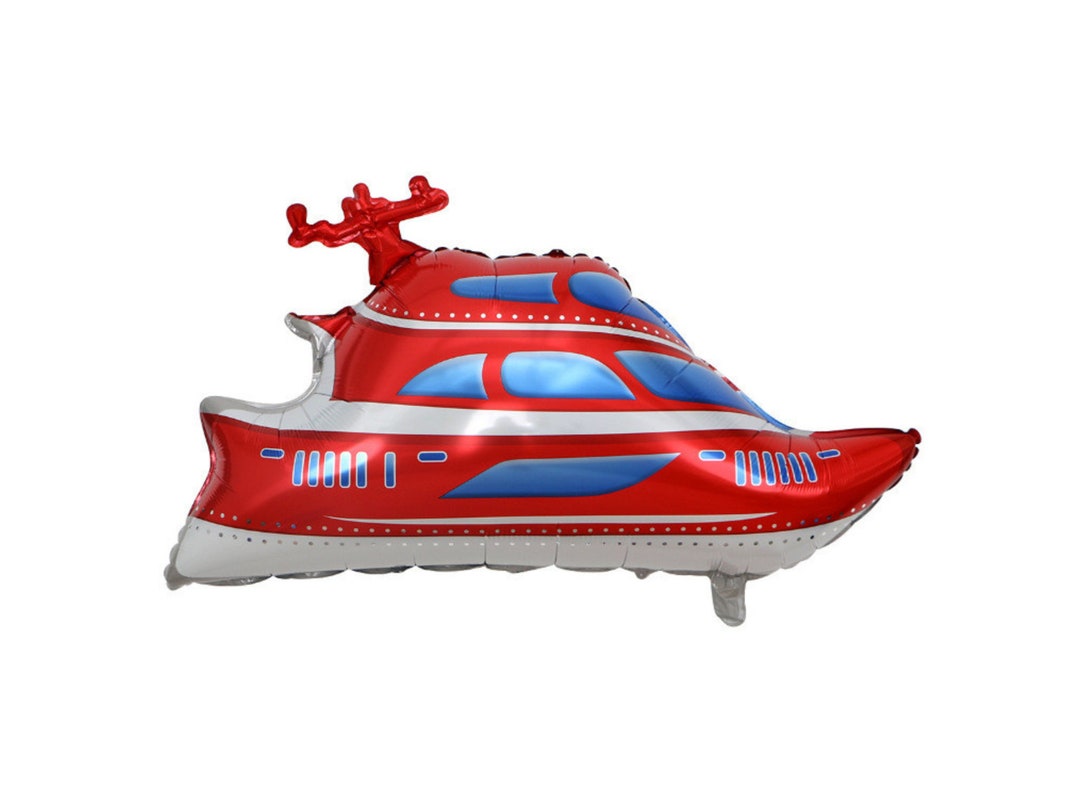 32" Speed Boat Balloon - Boating Birthday Party - Transportation ...