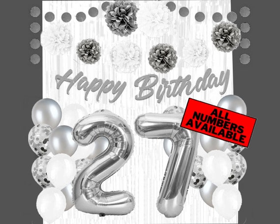 Decorazioni Per 70° Compleanno Donna In Oro Rosa, 40 Pezzi, Con Striscione, Palloncini, Topper Per Torta E Pompon, Kit Feste Elegante - 4