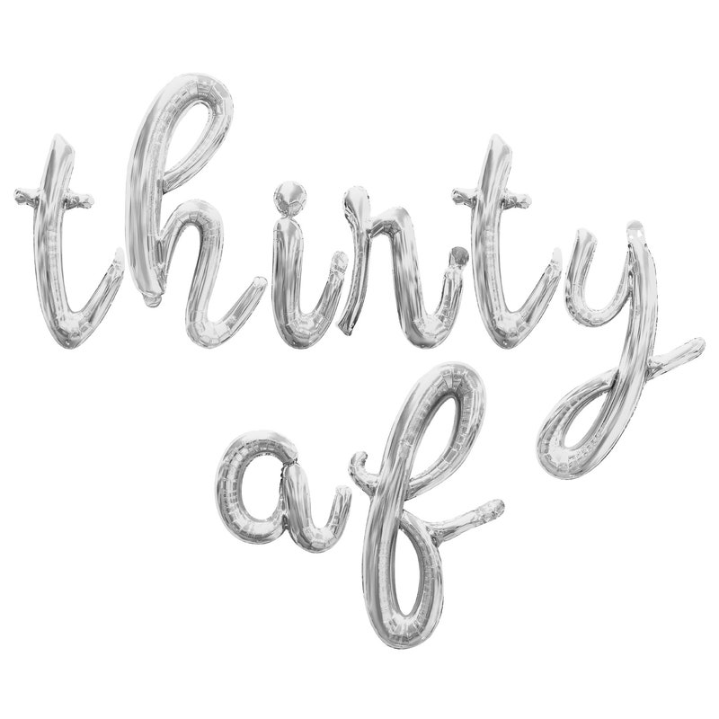 Thirty Af Thirty Af Balloons - Etsy