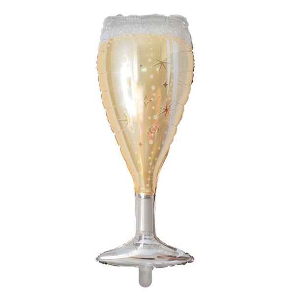 Champagne Glass Balloon - Engagement Party Props - Birthday Party Decorations - Bridal Shower Balloons - Bachelorette Party Decorations