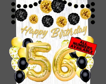 56th Birthday Banner - Etsy