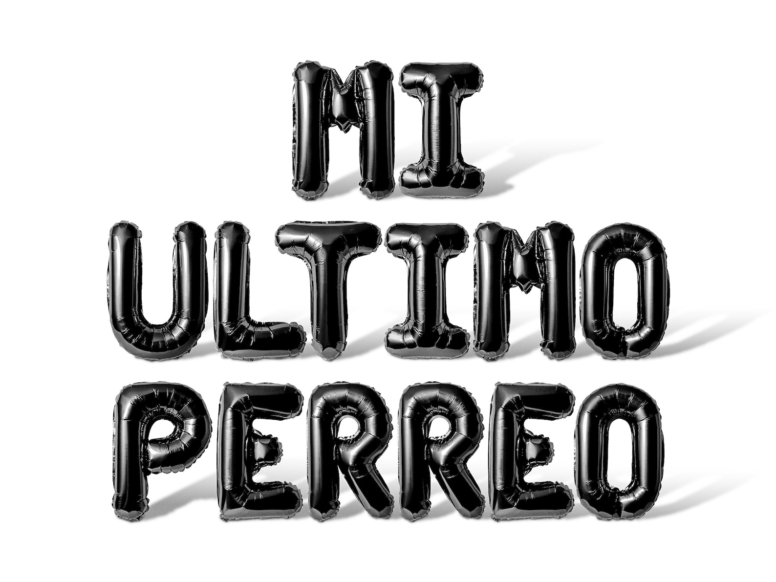 Y Ultimo Lettering MI ULTIMO PERREO Letter Balloon Banner - 10 Color Options ...