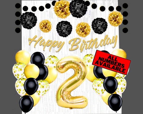 Banner Compleanno Personalizzato Oro Poster Di Compleanno(596