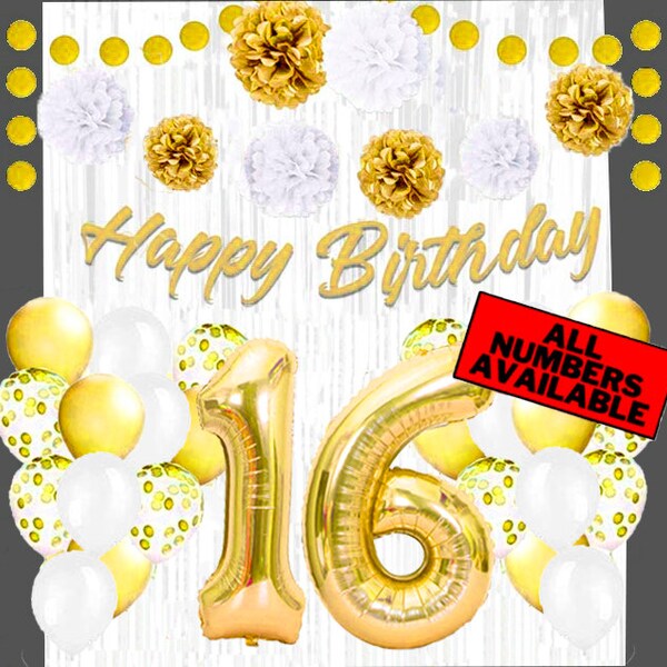 16th Birthday Decorations - Etsy