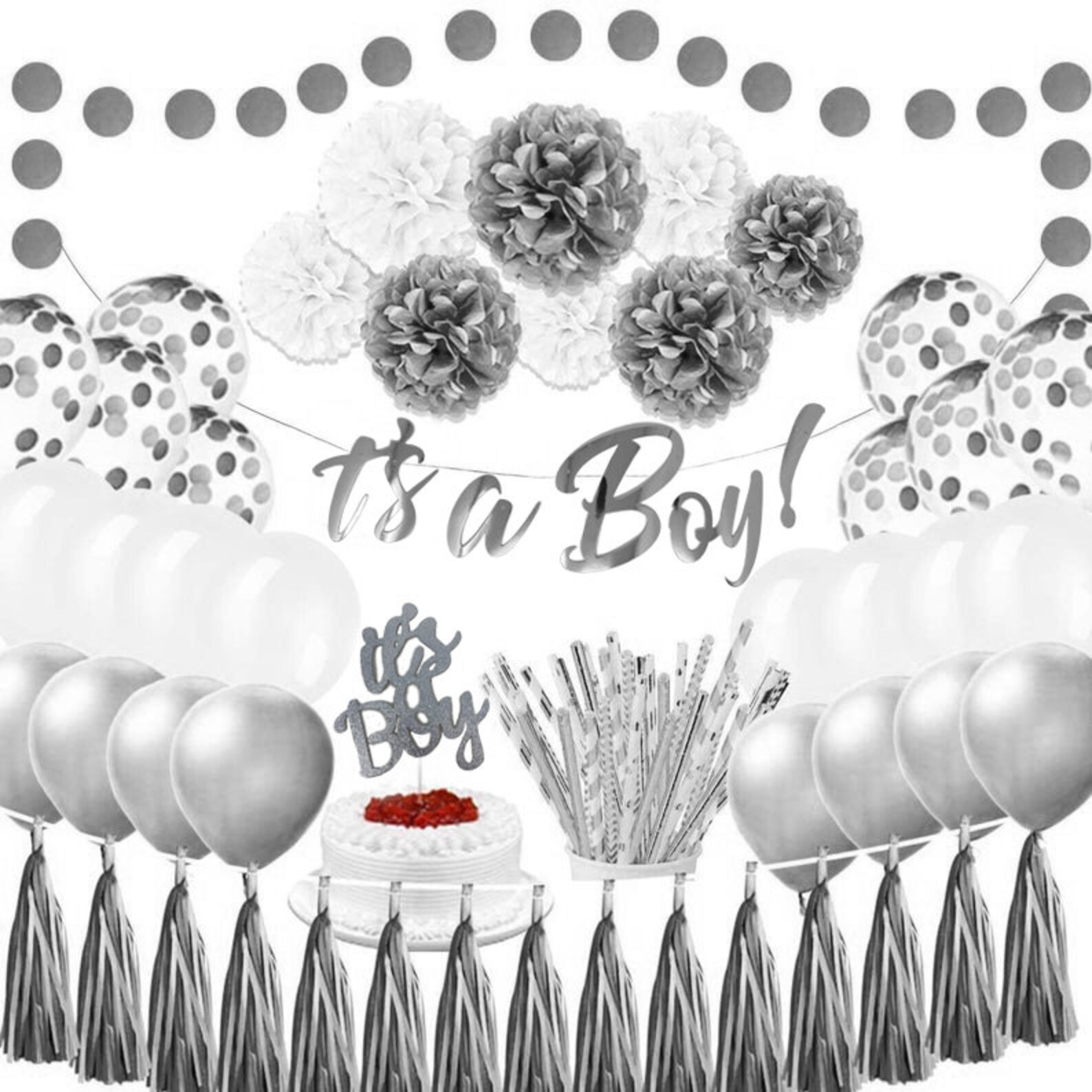 Baby Shower Decorations for Girl Its A Girl Princess Party Etsy