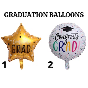 Graduation Balloons - Graduation Party Decorations - DIY Grad Party Decorations at Home