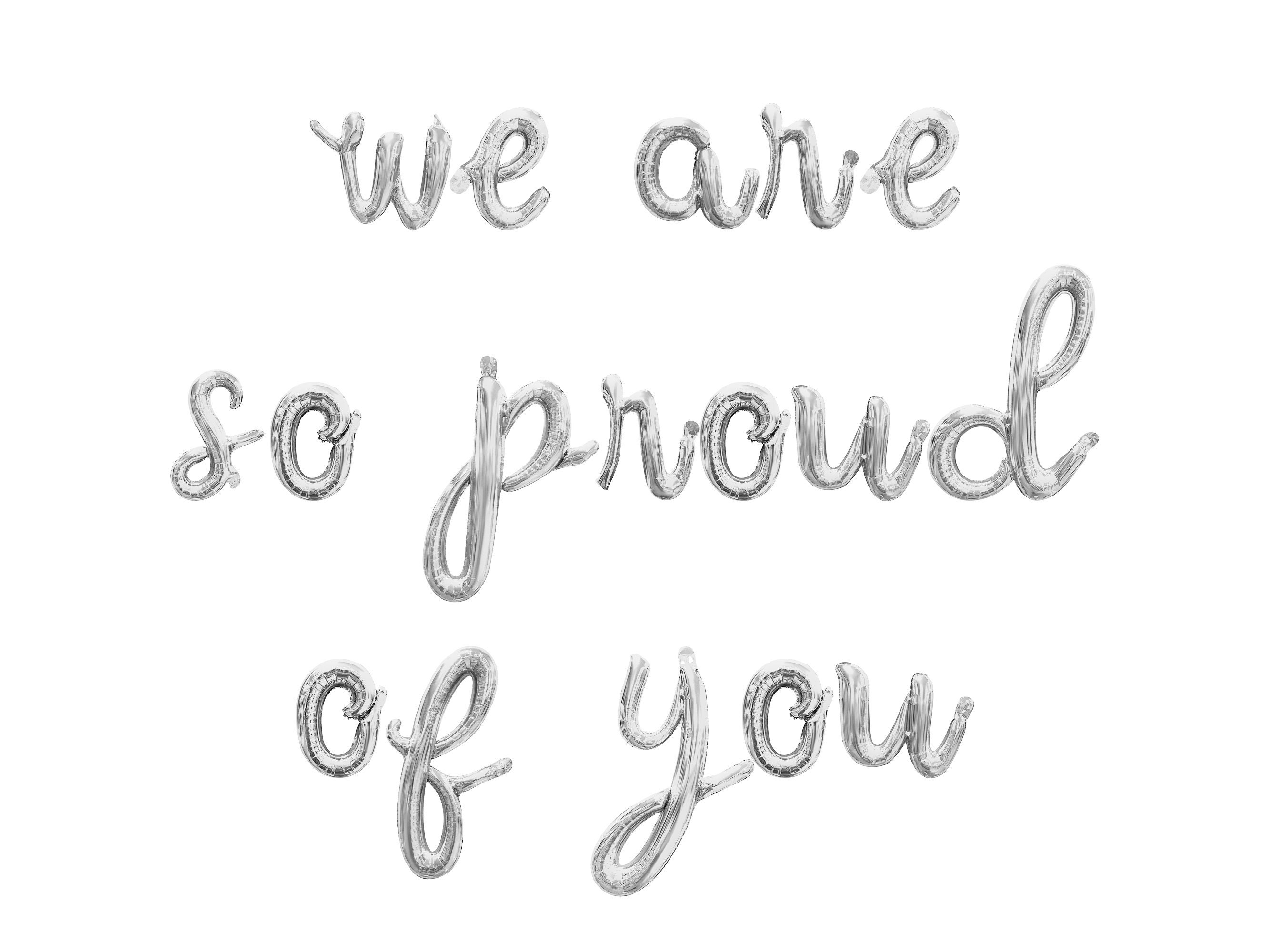 Ghirlanda Di Laurea 'We Are So Proud Of You' Oro – Striscione Festa In Cartoncino Glitterato