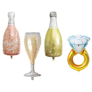Engagement Party Balloon Bundle - Engagement Party Props - Bridal Shower Balloons - Proposal Decorations - Bachelorette Party Decorations