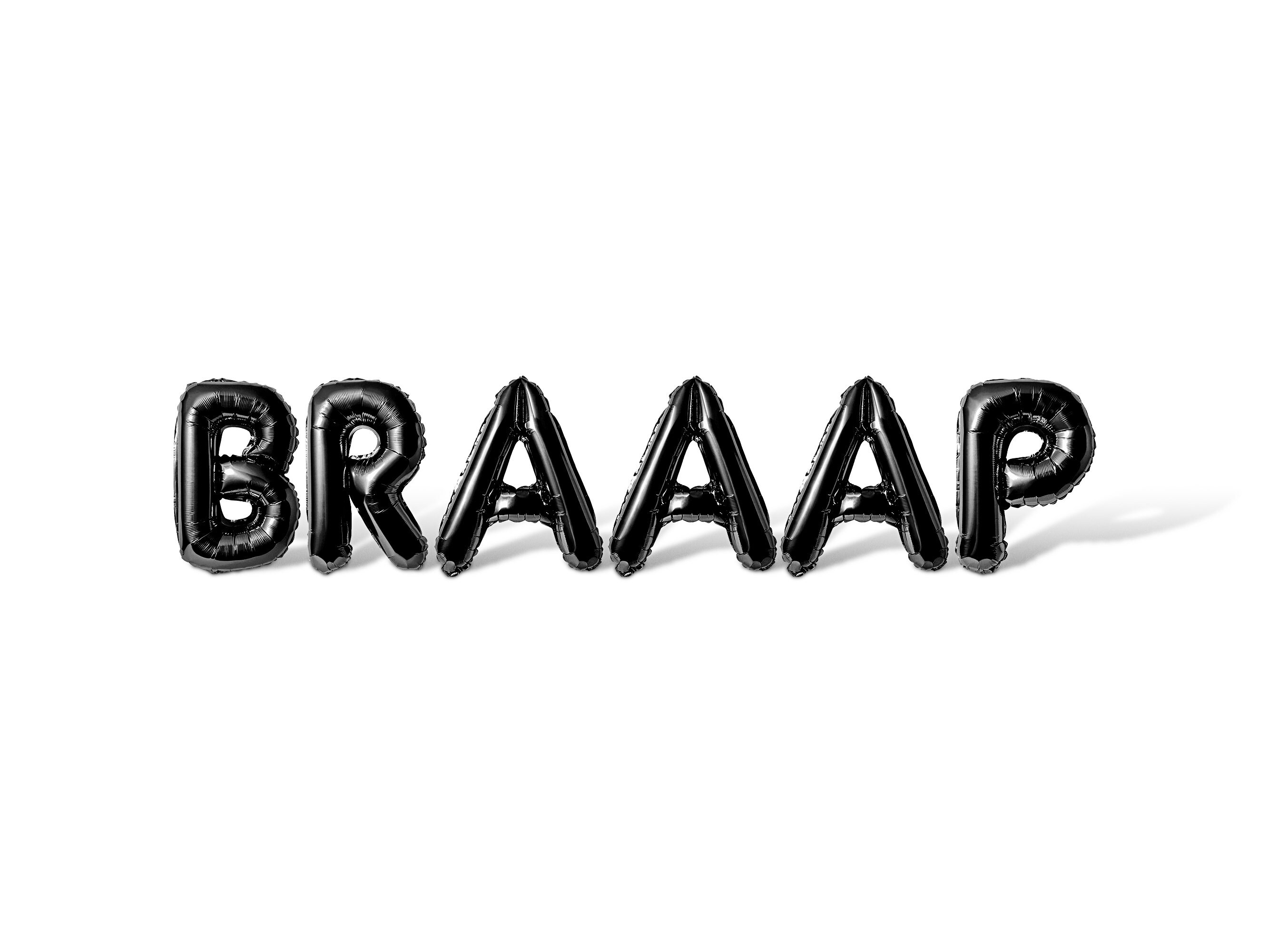 BRAAAP Letter Balloon Banner - 10 Color Options - Birthday Party