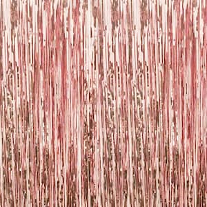 3.2 ft x 9.8 ft Metallic Tinsel Foil Fringe Curtains for Party Photo Backdrop Wedding Decor image 3