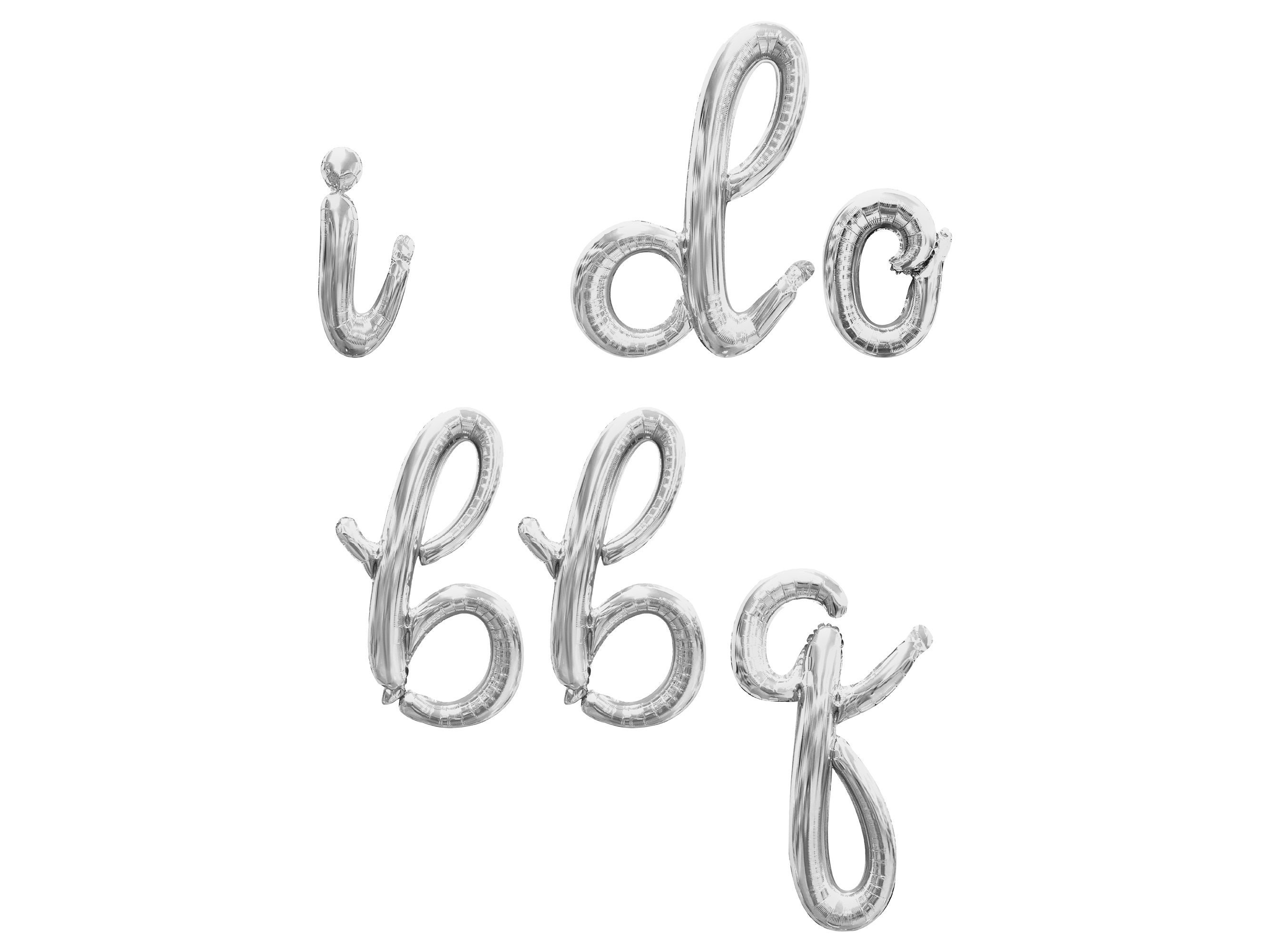 I DO BBQ Cursive Letter Balloon Banner - Gold, Rose Gold & Silver ...