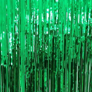 3.2 ft x 9.8 ft Metallic Tinsel Foil Fringe Curtains for Party Photo Backdrop Wedding Decor image 7