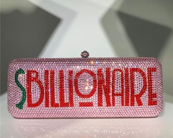 Bling Rhinestone Personalized Custom Clutch Bags