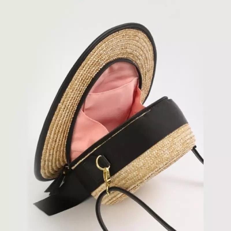 Straw Hat Purse Set and Backpack Picnic Date Night Beach Etsy