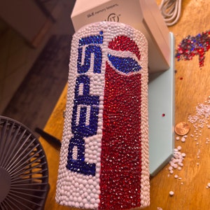 Sparkling Rhinestone Soda Pepsi,Sprite and Coca Cola Clutch/Shoulder Bag Gift Purses