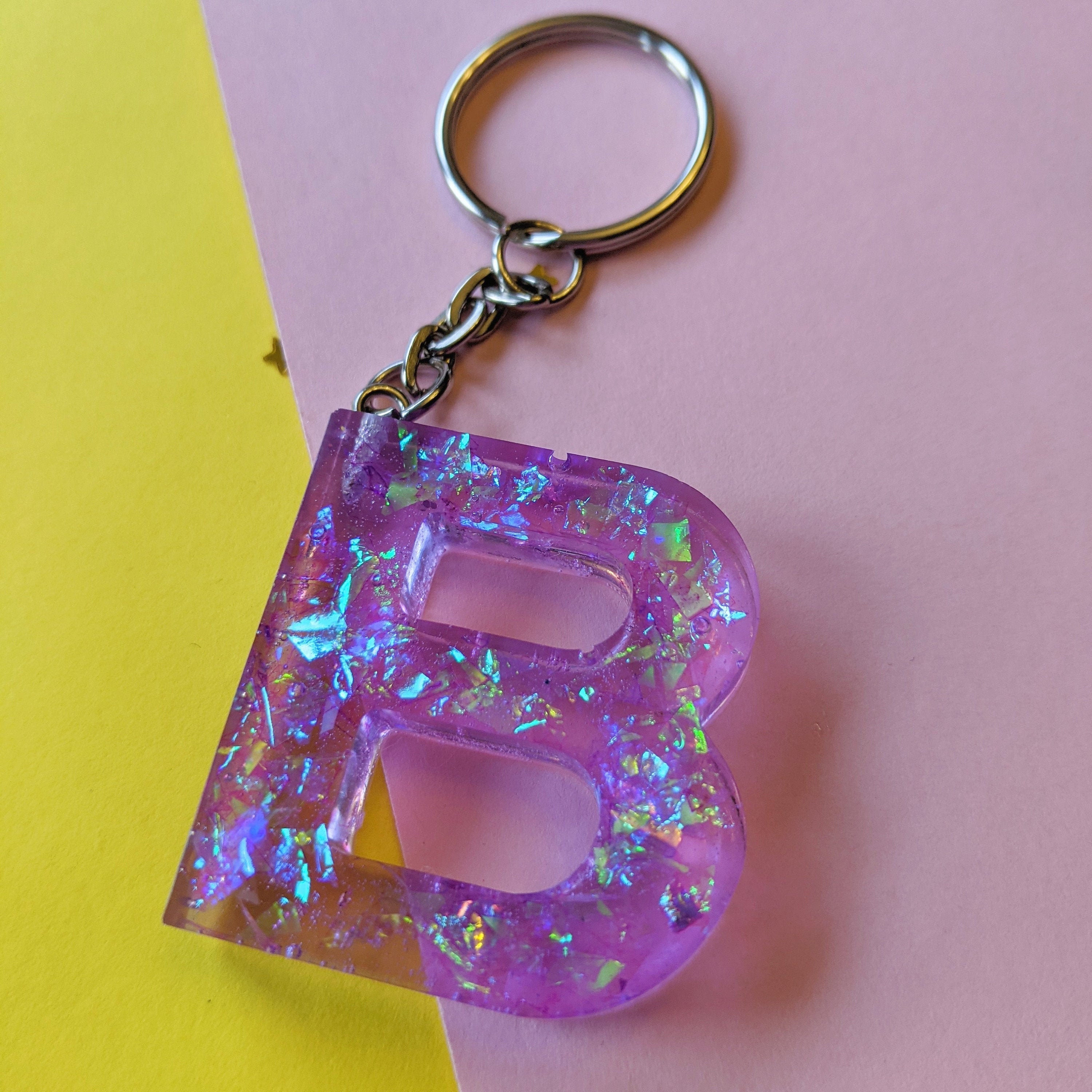Letter ''B'' Keychain Handmade Aesthetic Etsy