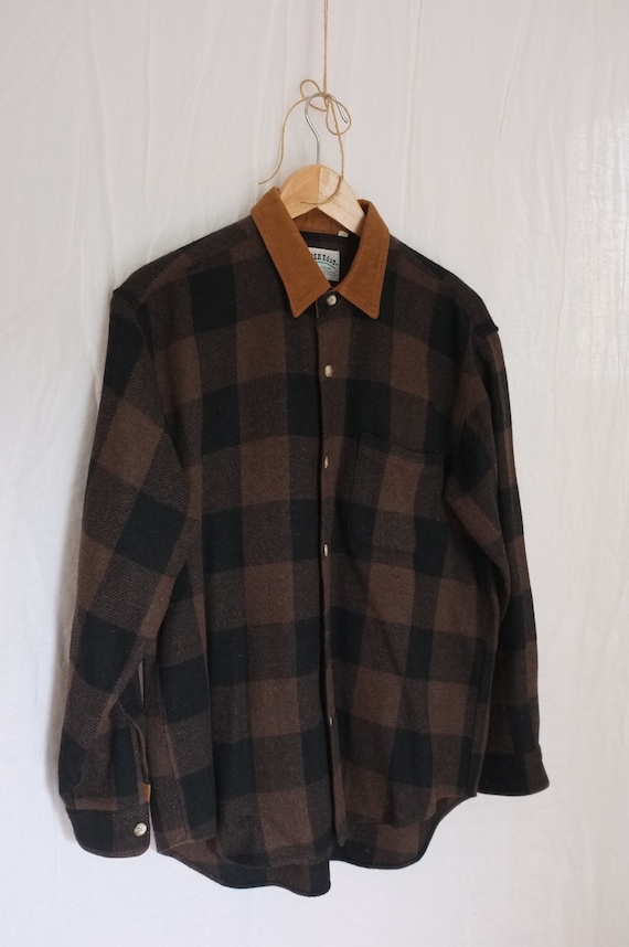Vintage wool flannel with Gem