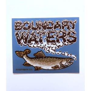 Boundary Waters Minnesota Vinyl Sticker