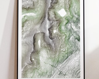 Old Man of Coniston Map Print | Lake District National Park Poster - Topographic Contour Print- Lake District Wall Art | Hiking Gift