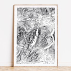 Loch Treig Topographische Karte Drucken | Schottisches Hochland Schottland Reise Poster Wandern Geschenk