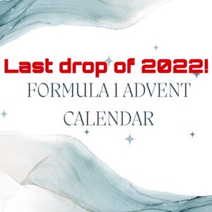 Formula 1 Advent Calendar - Etsy