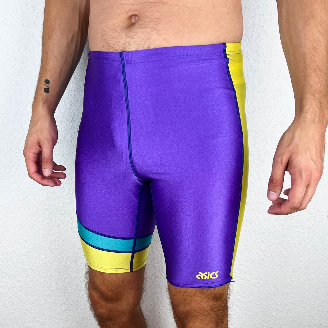 SIZE M Vintage Asics Cycling Shorts Spandex Retro 80s 90s Etsy UK