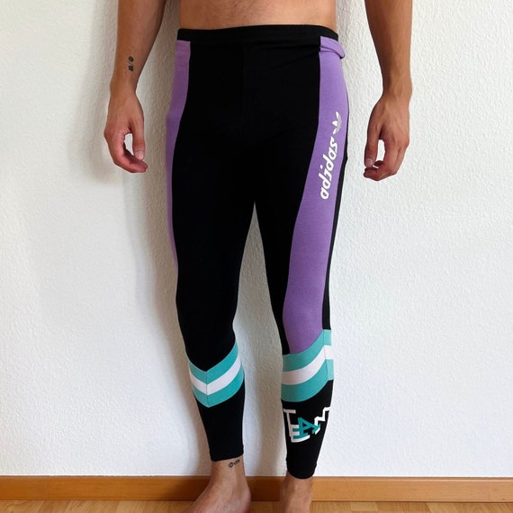 SIZE M-L Adidas Sports Leggings Vintage Fetish Gay Retro 90er Best Classic  - .de