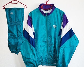 teal adidas tracksuit