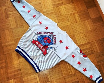 Vintage Adidas Sweater SIZE S Baseball Kingston Lions Best