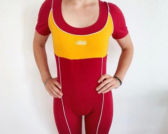 36 (S) Adidas Body Catsuit Vintage Retro 90s 80s Best Classic