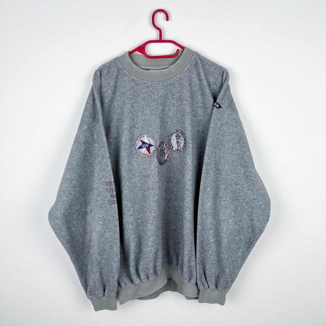 Vintage Adidas Sweater Size L-XL Olympia Squaw Valley Fleece Best