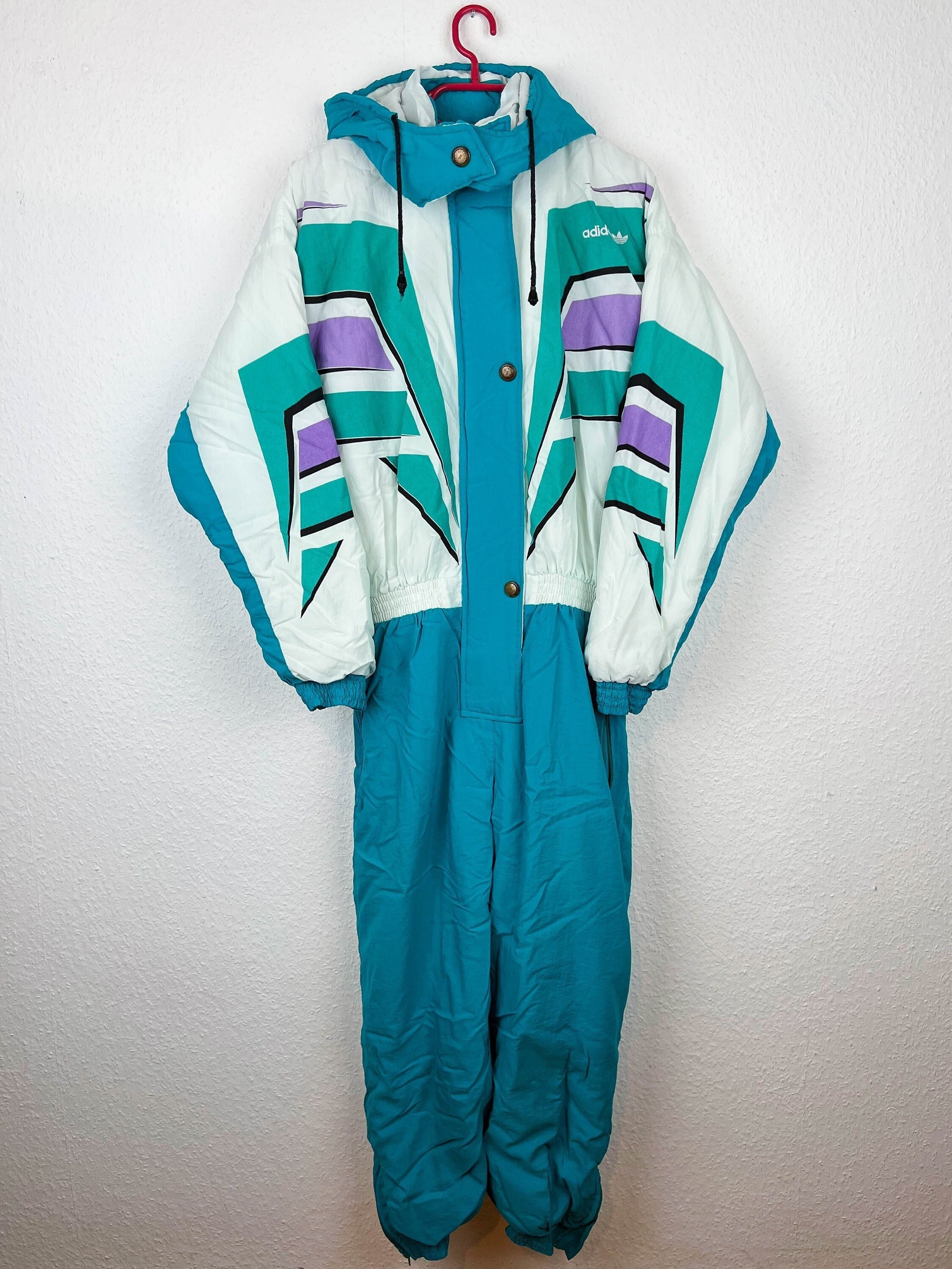 SIZE M Adidas Ski Suit Tracksuit Overall Vintage Retro - Etsy