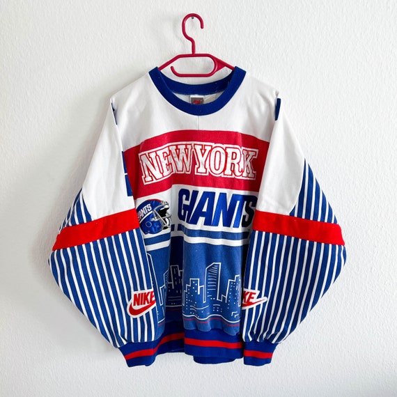 en progreso Descriptivo familia real Buy Vintage New York Giants Sweater L Nike Pullover Football Retro Online  in India - Etsy