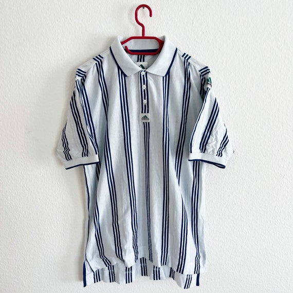 Size S, M Vintage Adidas Tennis Polo Shirt T-Shirt Deadstock Retro 90s