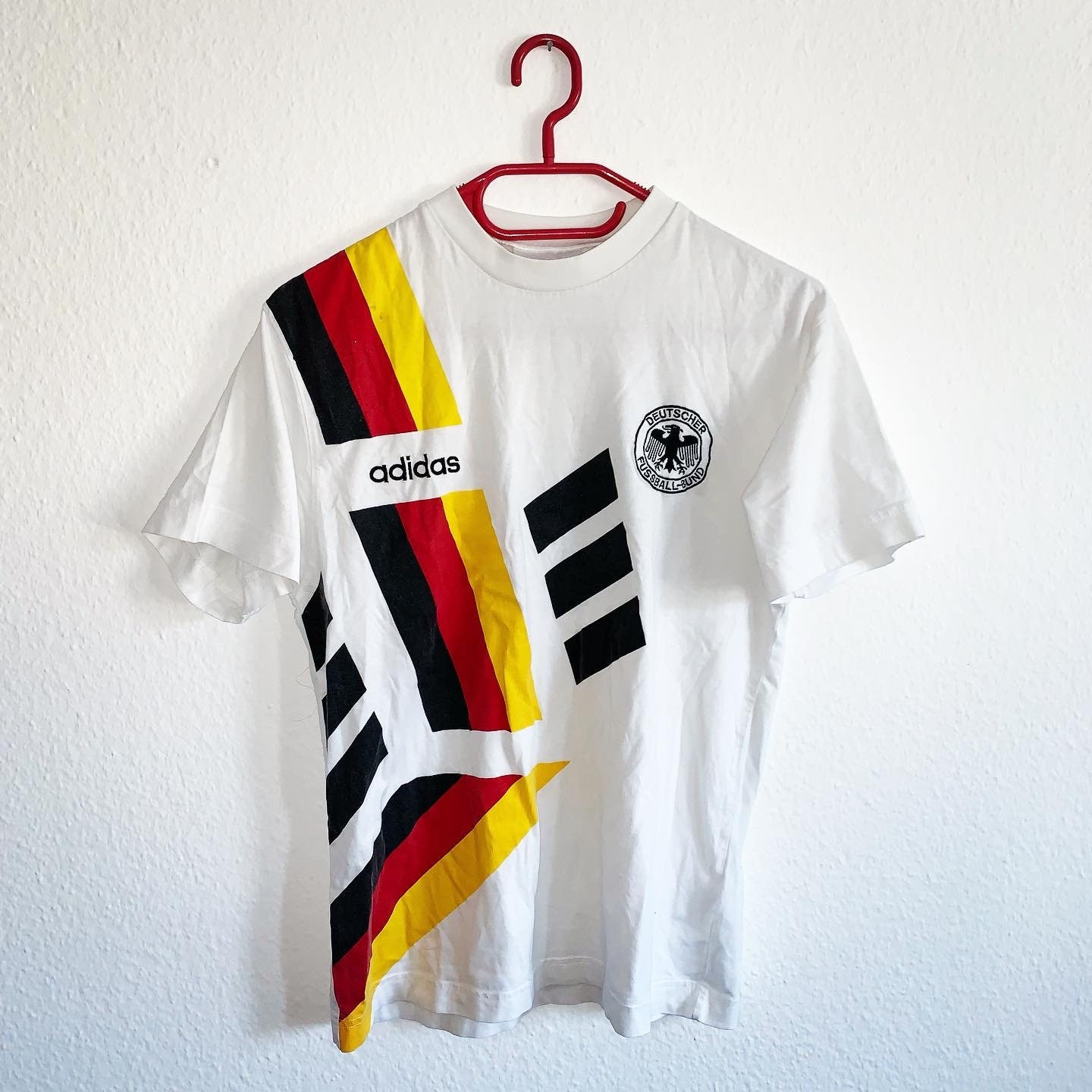 SIZE 34 XS Vintage Adidas DFB Shirt T-shirt Germany 1990 Etsy