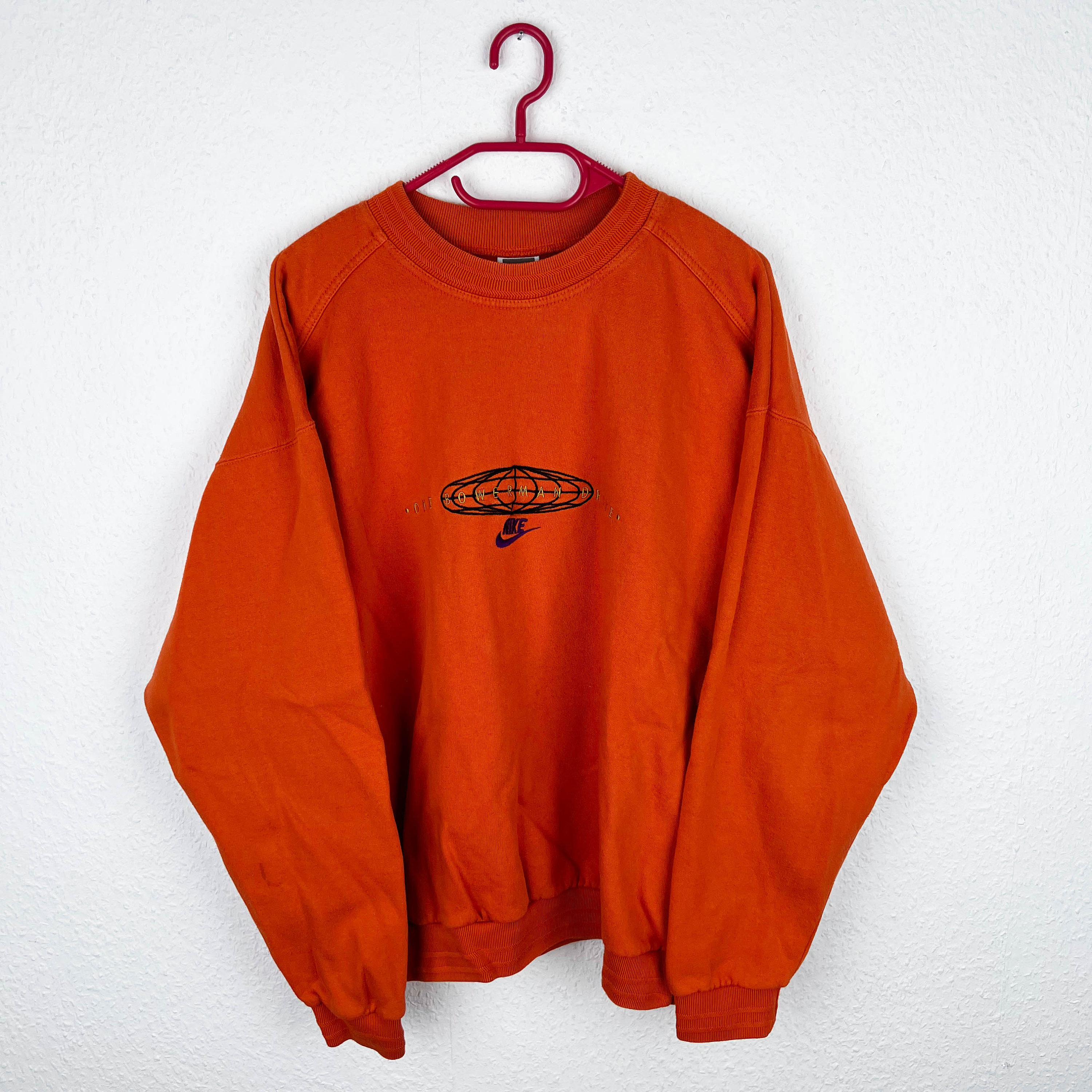 vintage nike sweatshirt orange