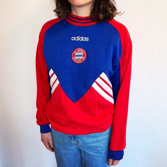 SIZE XS-S 34-36 Vintage Adidas FC Sweater Pullover -