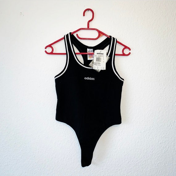 Vintage Adidas Body Catsuit Retro 90s 80s S-M