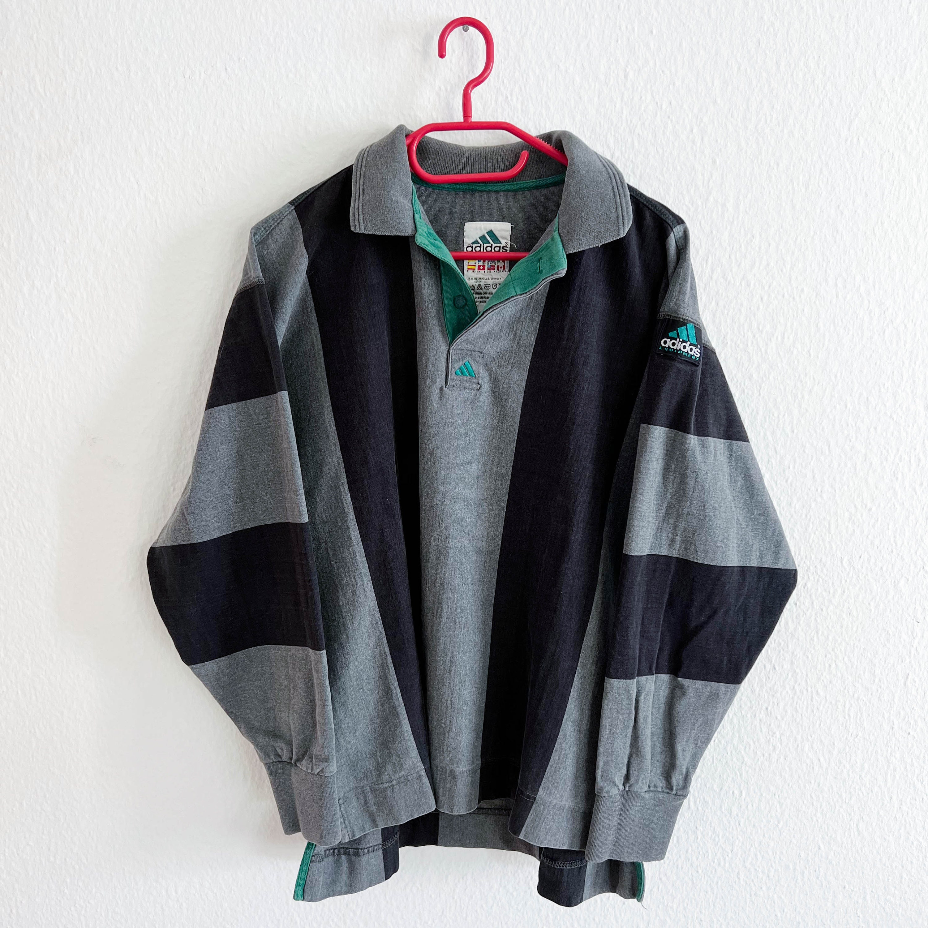 Vintage Adidas Sweater SIZE M Equipment Rugby Polo - Etsy 日本