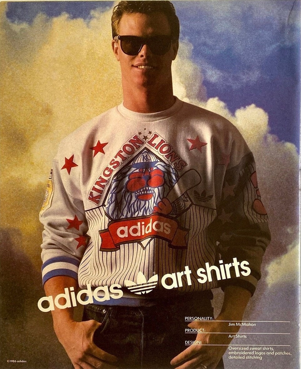 Vintage Adidas Sweater SIZE S Baseball Kingston Lions Best